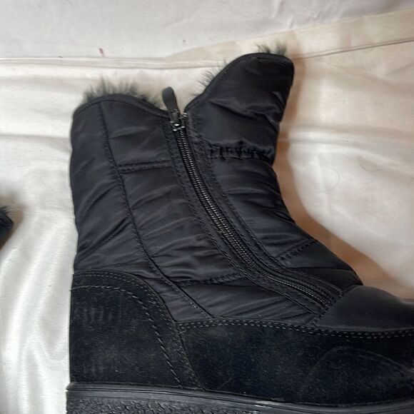 Flexus Spring Step Ernestina Faux Fur Quilted Boots. Size 38(8). - Picture 8 of 15